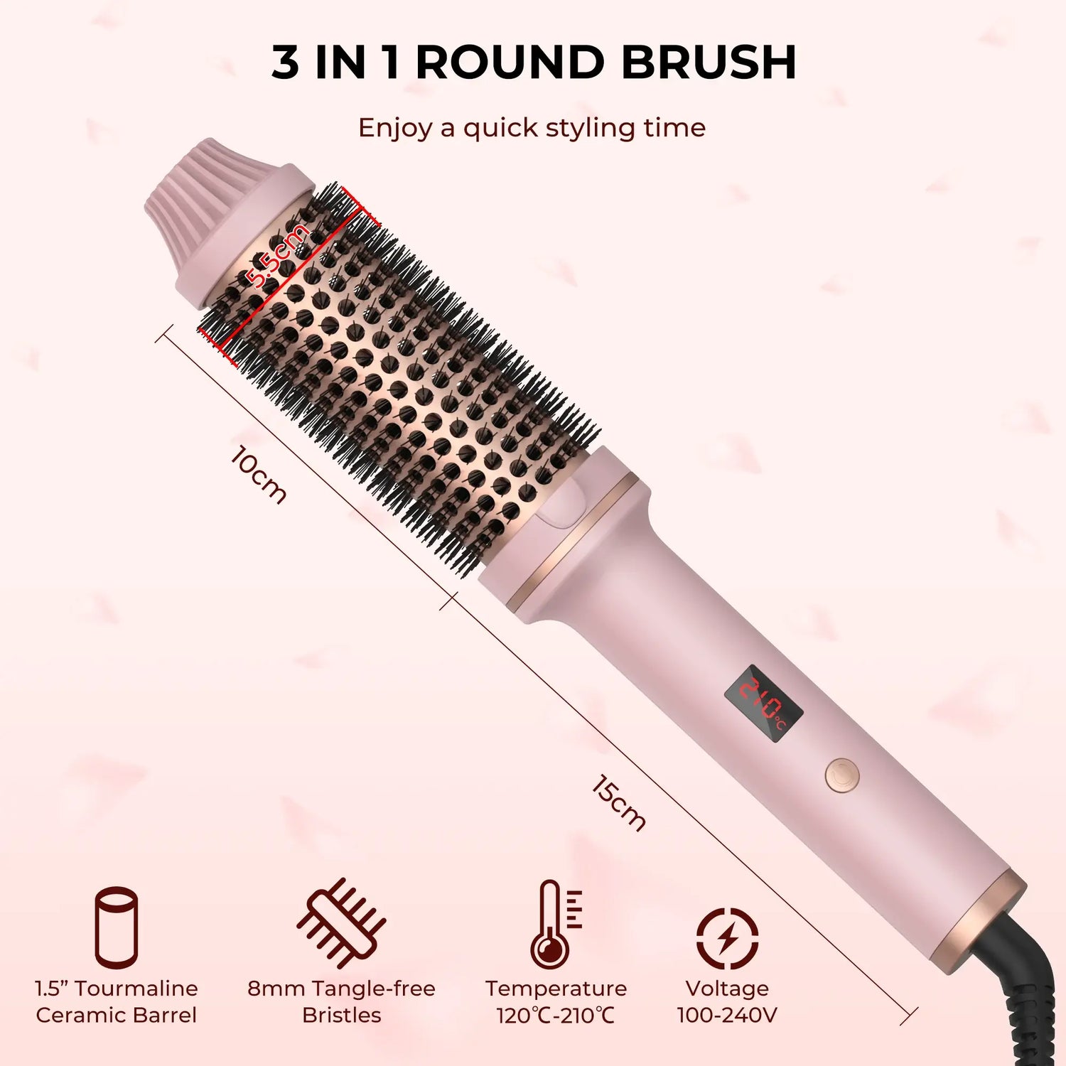 CurlMagic Heated Brush - Gravity Dropz