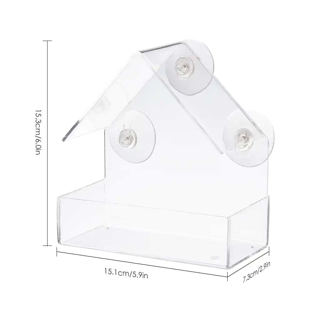 Window Watch Bird Feeder - Gravity Dropz