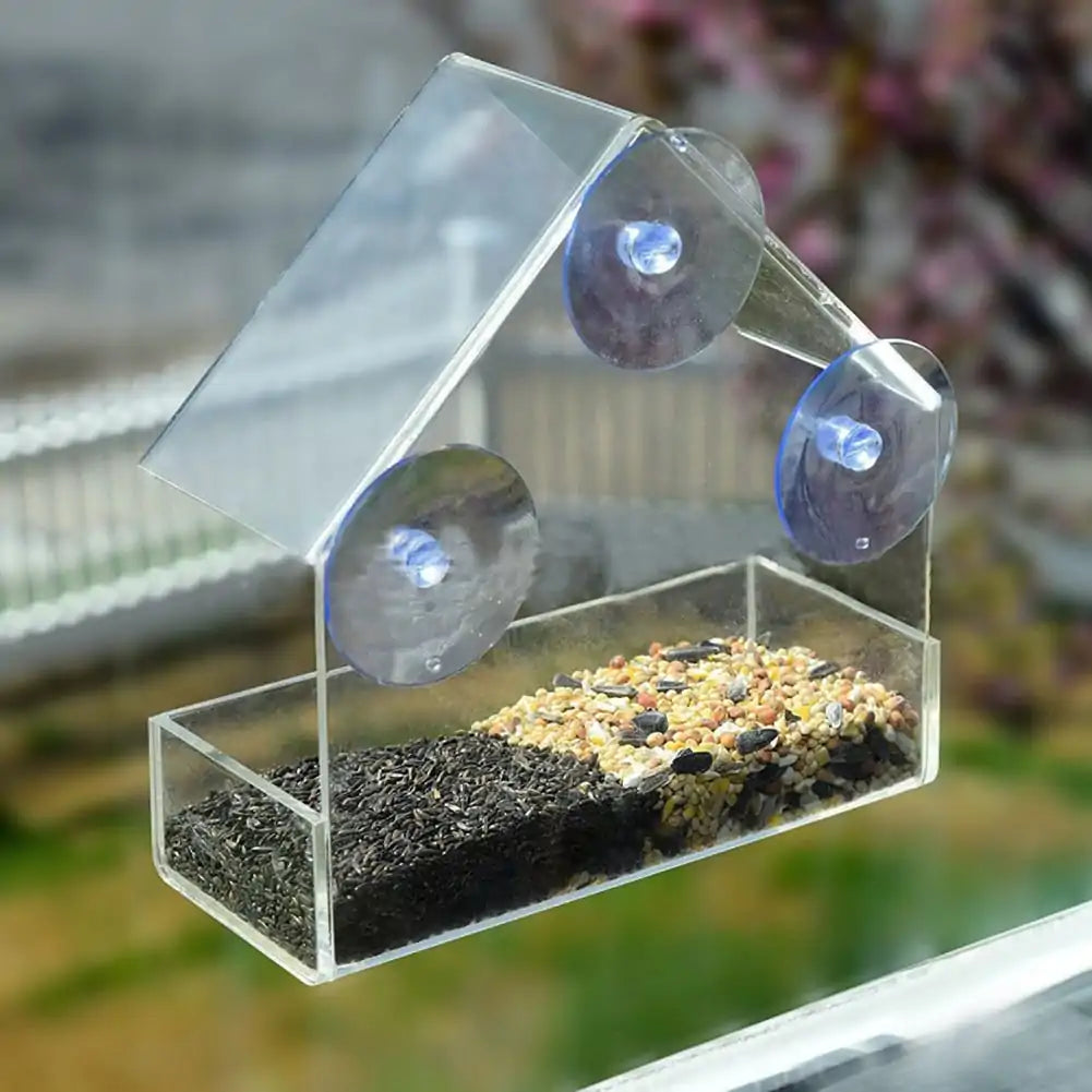 Window Watch Bird Feeder - Gravity Dropz