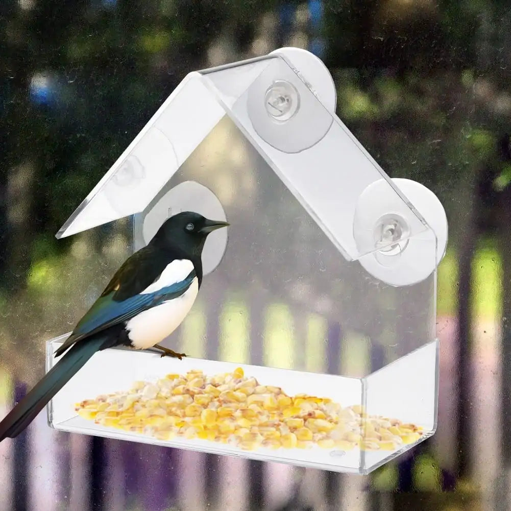 Window Watch Bird Feeder - Gravity Dropz