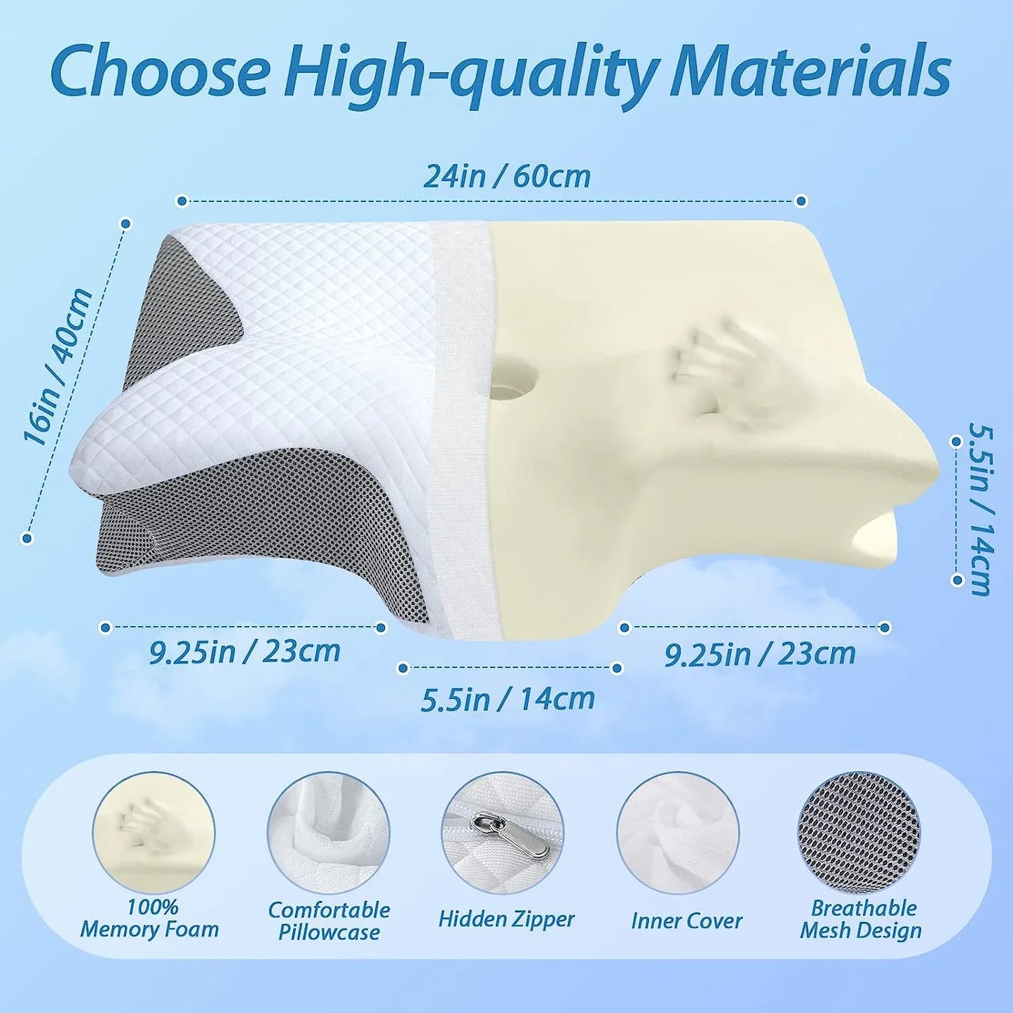 DreamSupport Memory Pillow - Gravity Dropz