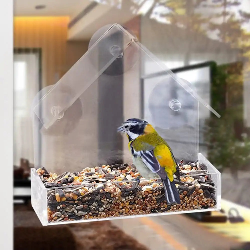 Window Watch Bird Feeder - Gravity Dropz