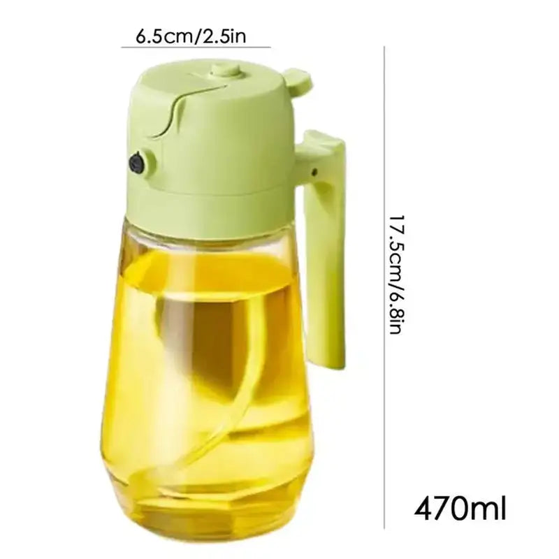 Versatile Oil and Vinegar Sprayer Set Glass Bottles - Gravity Dropz