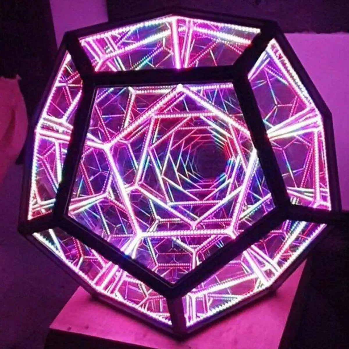 Infinite Dodecahedron Color Art Light - Gravity Dropz