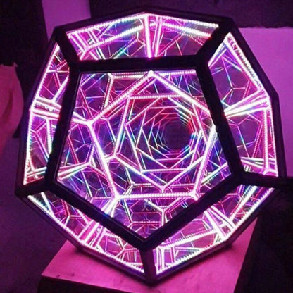 Infinite Dodecahedron Color Art Light - Gravity Dropz