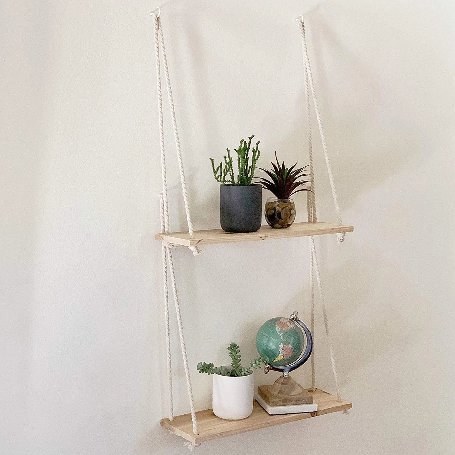 Wooden Rope Swing Shelf - Gravity Dropz