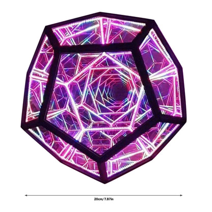 Infinite Dodecahedron Color Art Light - Gravity Dropz