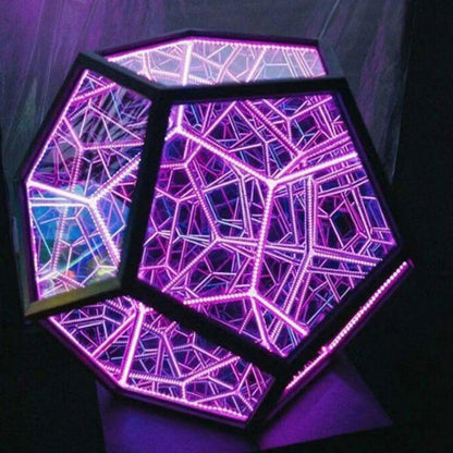 Infinite Dodecahedron Color Art Light - Gravity Dropz