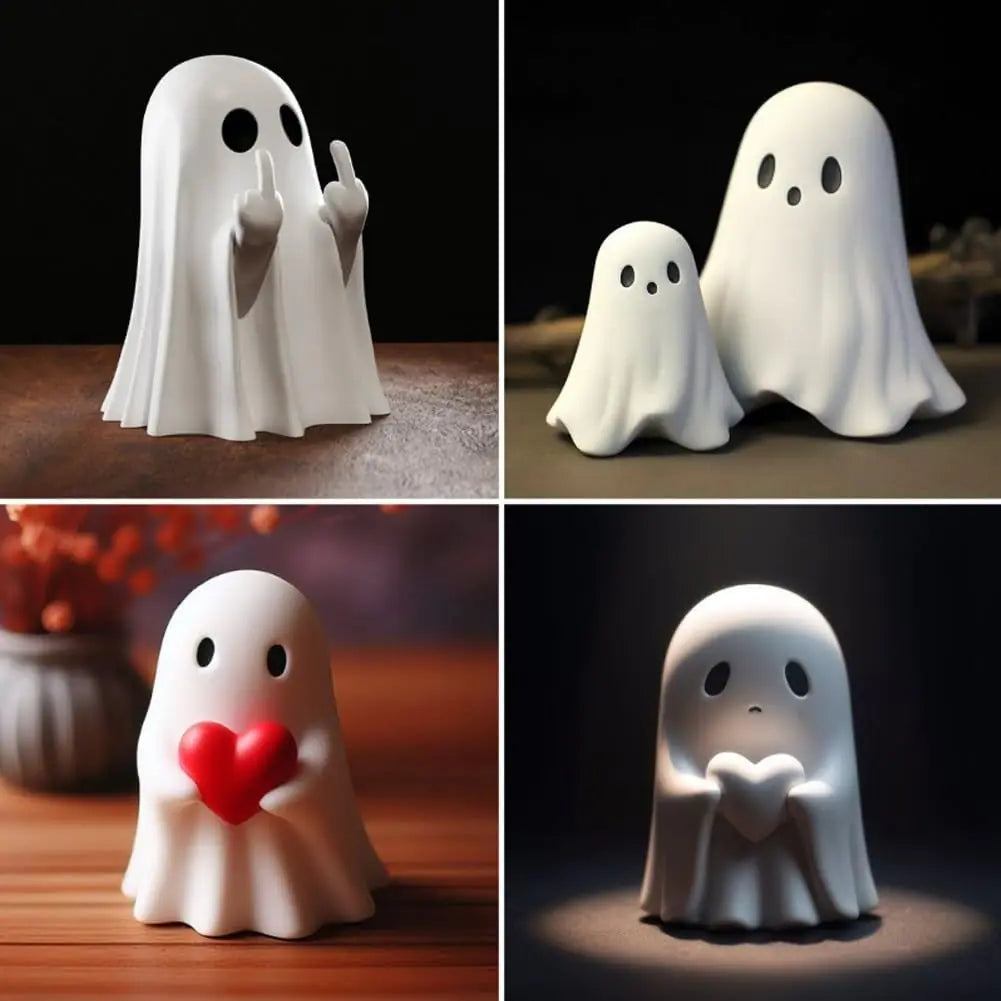 Halloween Middle Finger Ghost Ornaments