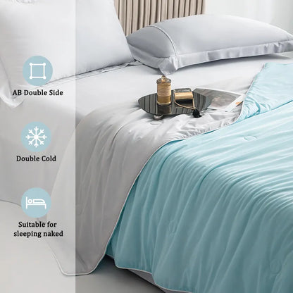 Cooling Blankets Smooth Air Condition Comforter - Gravity Dropz