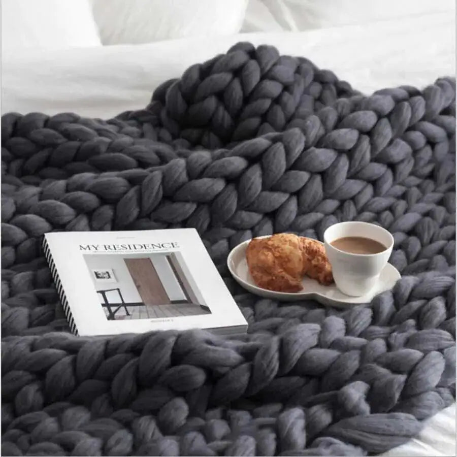 Zen Weighted Knitted Blanket - Gravity Dropz