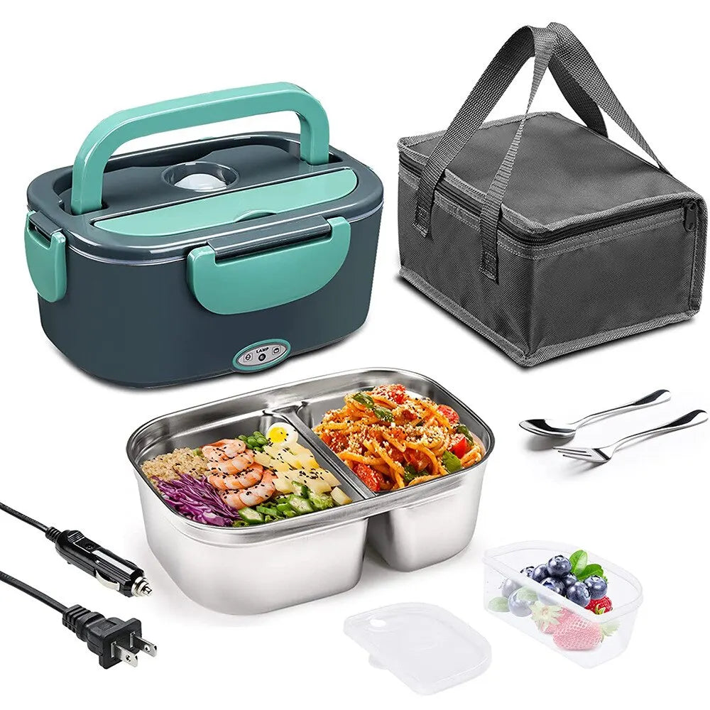 2-In-1 Electric Heating Lunch Box - Gravity Dropz