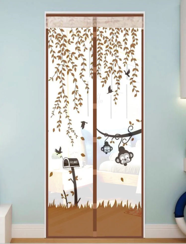 Magnetic Mesh Screen Door Curtain