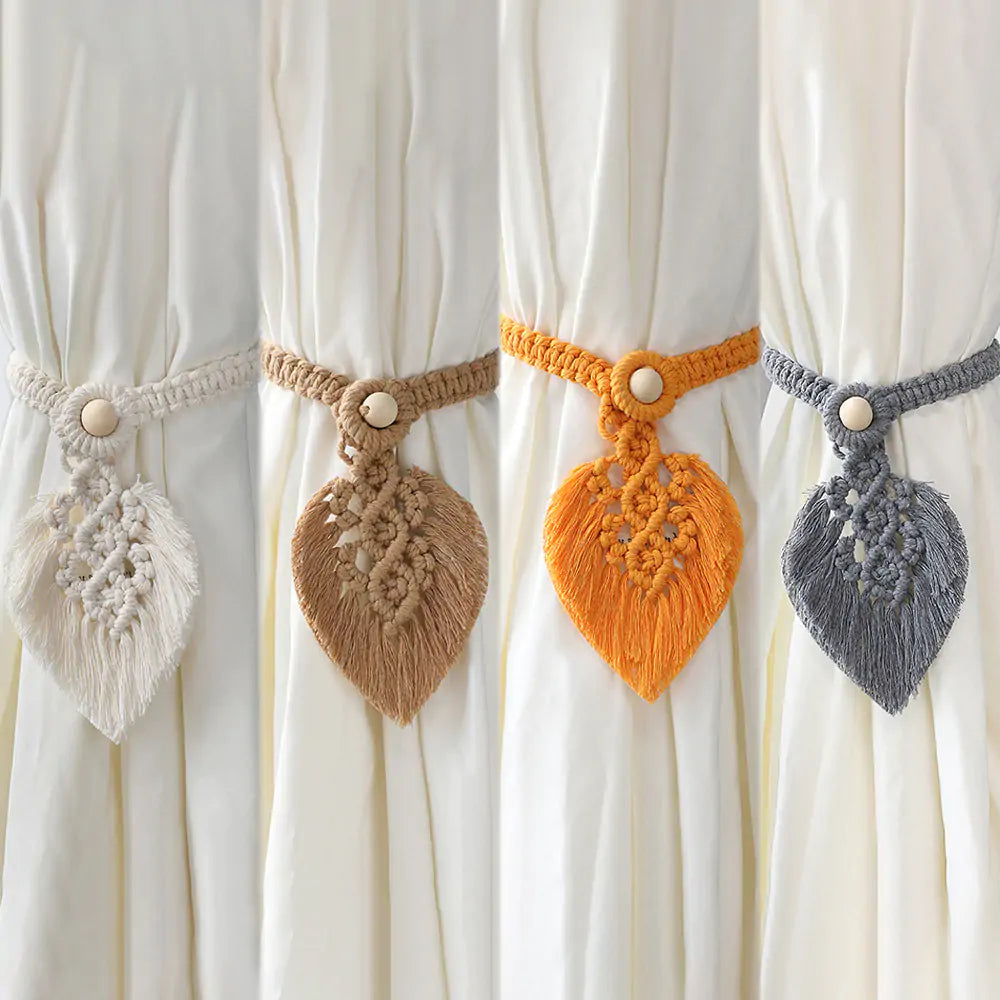 Macrame Room Decoration Curtain Tieback Rope - Gravity Dropz