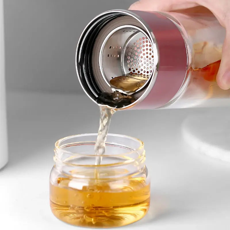 High Borosilicate Glass Double Layer Tea Infuser - Gravity Dropz