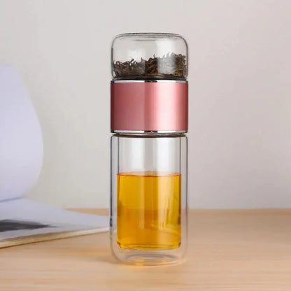 High Borosilicate Glass Double Layer Tea Infuser - Gravity Dropz