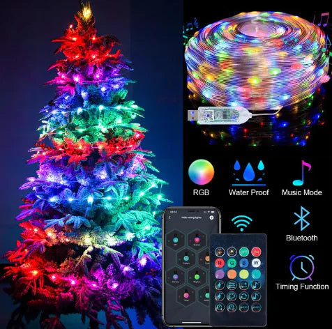 Remote Control Christmas Tree Lights - Gravity Dropz