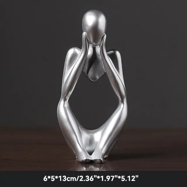 The Thinker Abstract Figurine - Gravity Dropz