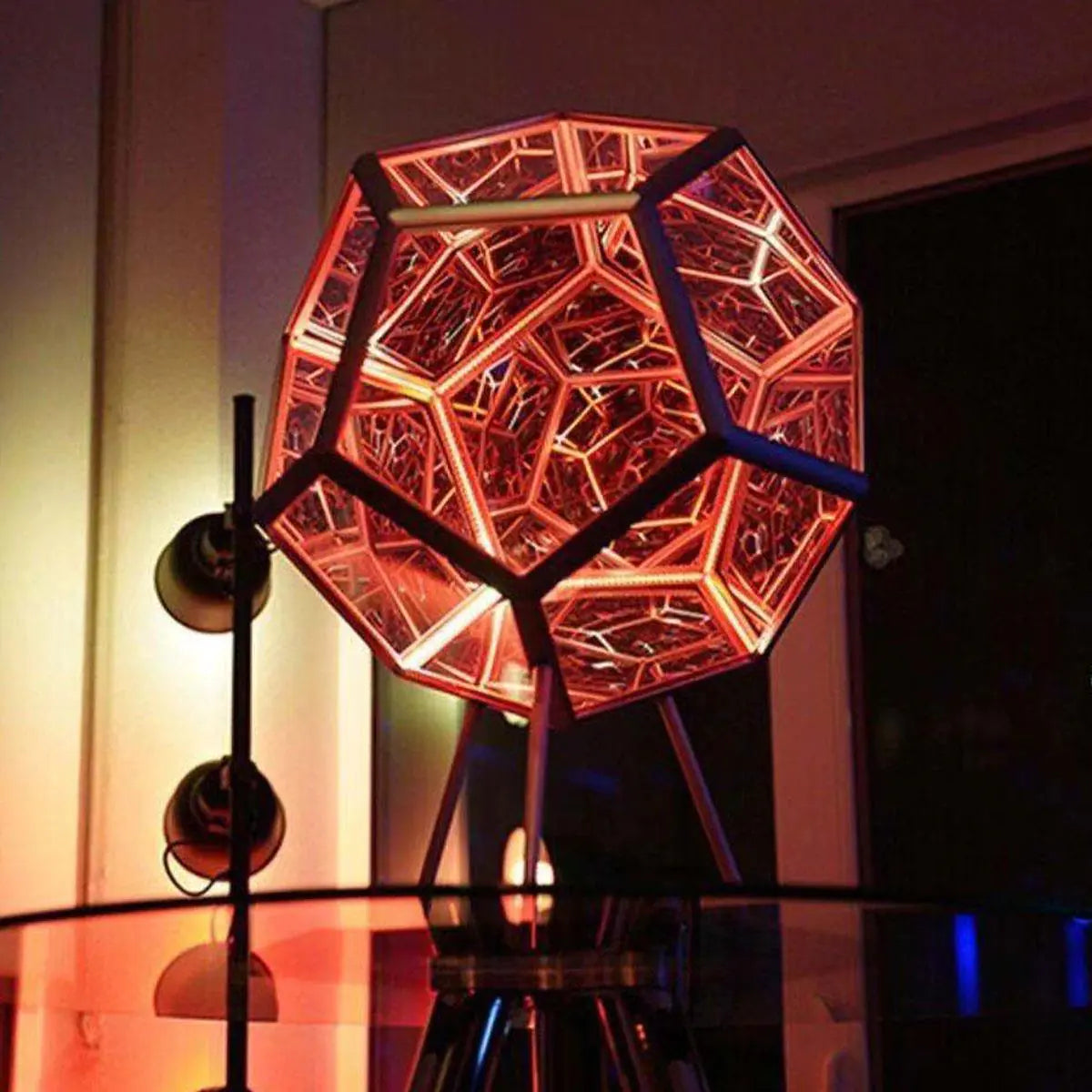 Infinite Dodecahedron Color Art Light - Gravity Dropz