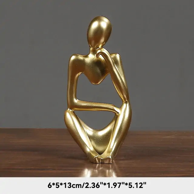 The Thinker Abstract Figurine - Gravity Dropz