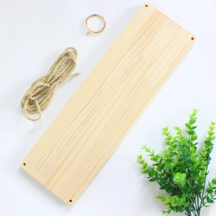 Wooden Rope Swing Shelf - Gravity Dropz