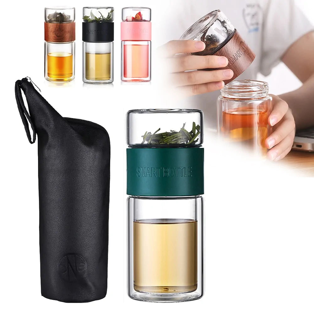 Travel Tea Glass Infuser - Gravity Dropz