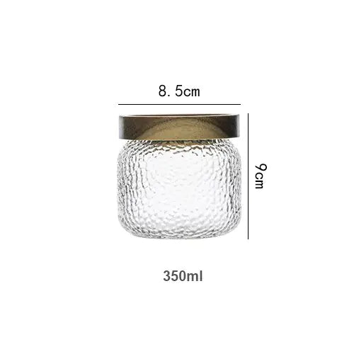 Glass Airtight Canister with Wood Lid - Gravity Dropz