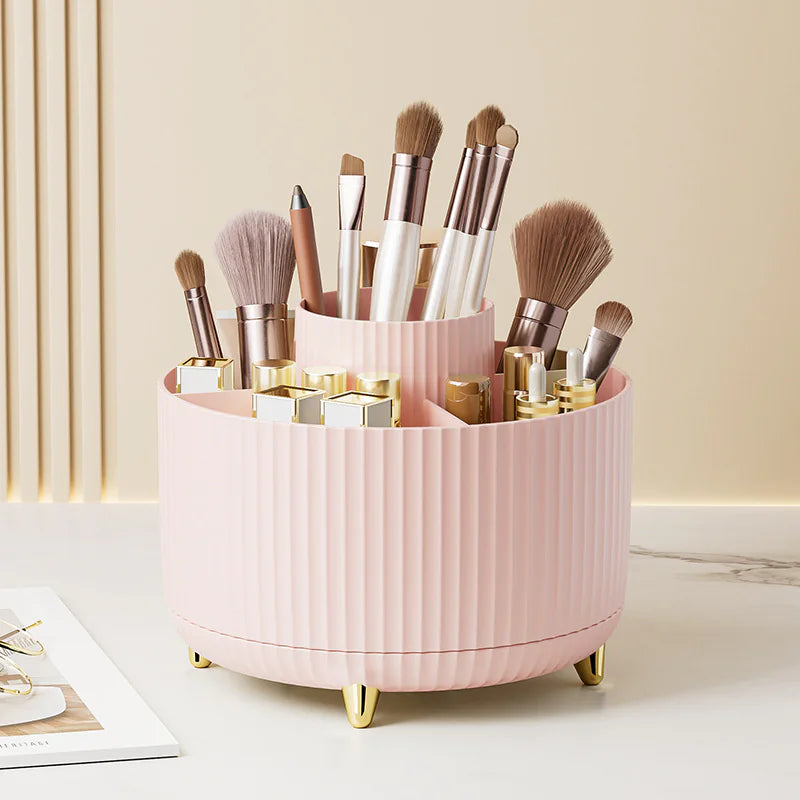 360 Swivel Makeup Brush Holder - Gravity Dropz