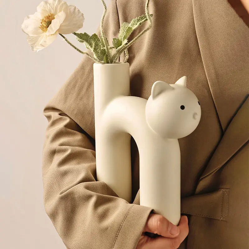 Cat Head Tube Vase - Gravity Dropz