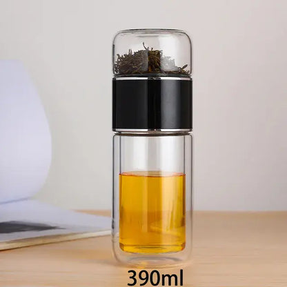 High Borosilicate Glass Double Layer Tea Infuser - Gravity Dropz