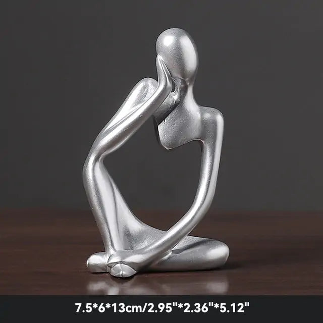 The Thinker Abstract Figurine - Gravity Dropz