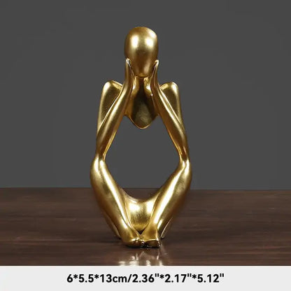 The Thinker Abstract Figurine - Gravity Dropz