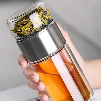 High Borosilicate Glass Double Layer Tea Infuser - Gravity Dropz