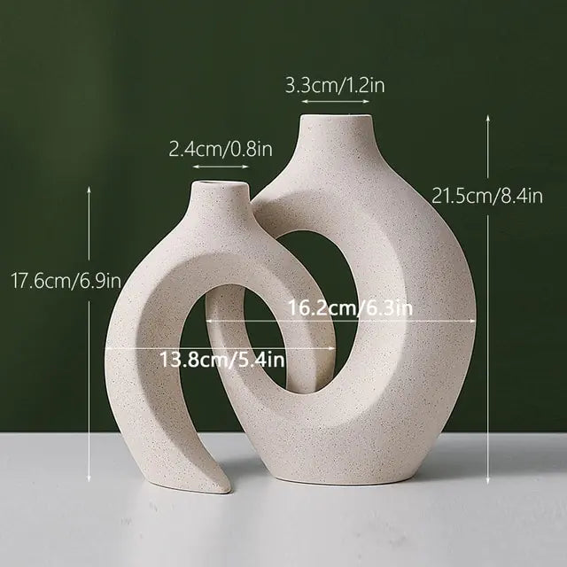 Nordic Ceramic Interlock Vase - Gravity Dropz