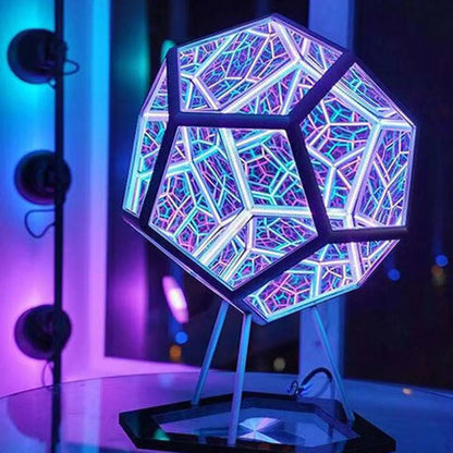 Infinite Dodecahedron Color Art Light - Gravity Dropz